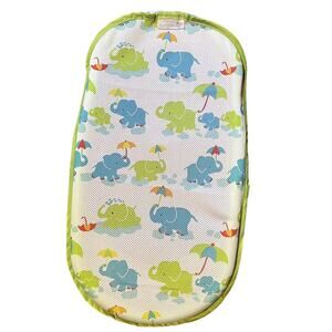 SUMMER infant boy newborn bath sling and shower unit Green Elephant